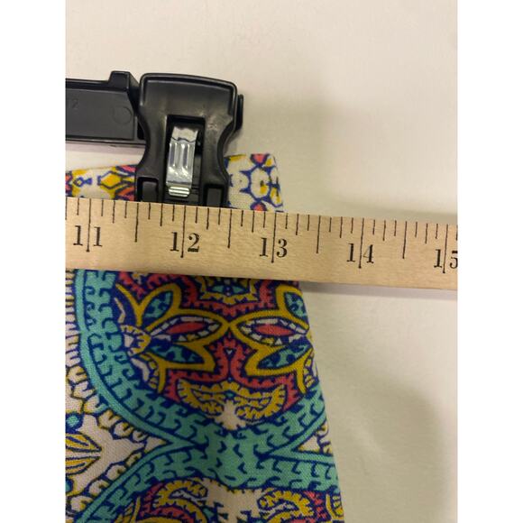 Anthropologie Maeve Manolya Pencil Skirt Paisley Midi Linen Preppy Academia 0 - Picture 8 of 16